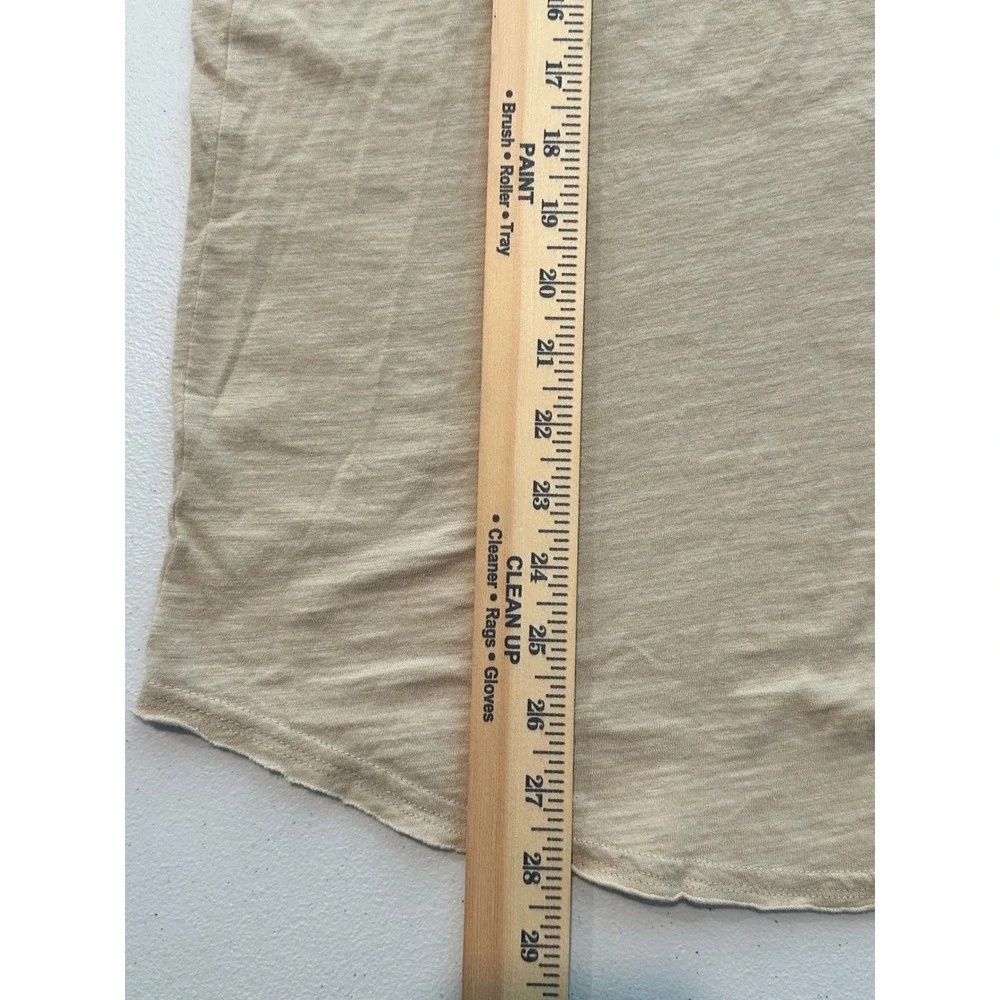 Hollister California Men's Size Large Tan Heathered Logo T Shirt Cotton - Picture 6 of 8
